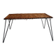 Table basse rotin métal Raoul Guys
