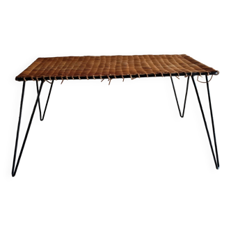 Raoul Guys metal rattan coffee table