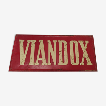 Viandox advertising plate
