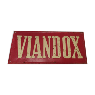 Viandox advertising plate