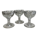 Set of 3 small liqueur glasses