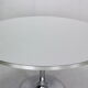 Börje johanson round white & chrome "tulip" dinning table, 1968 sweden
