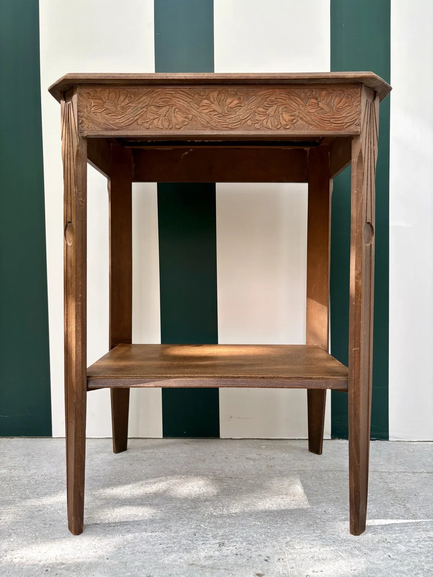 Art Deco side table in wood