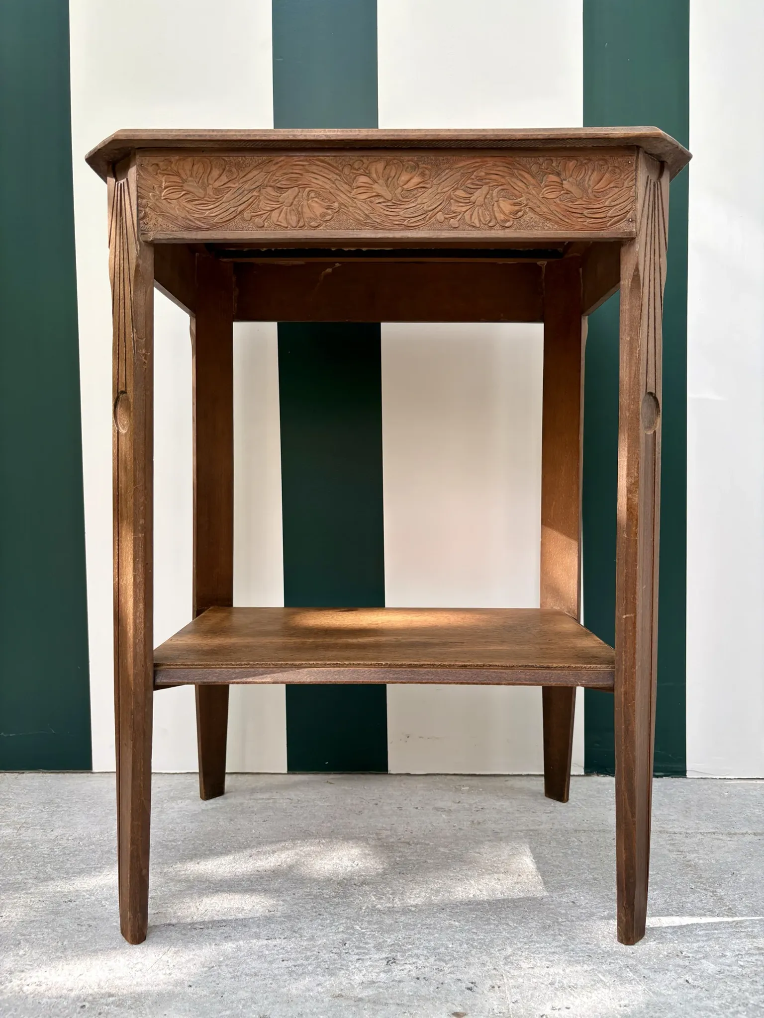 Art Deco side table in wood
