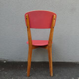 old vintage red chair