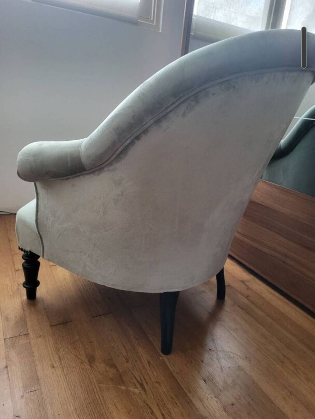 Restored authentic 19th century toad armchair