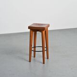 Tabouret haut par Christian Durupt, Méribel, circa 1960
