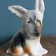 Dog signed Desvres Gabriel Fourmaintraux early 20th century