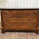 Commode Empire en acajou et dessus marbre XIXème