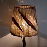 Brutalist hammered iron lamp from the 1950s.