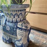 Glazed ceramic elephant