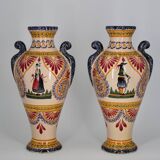 Pair of Quimper vases
