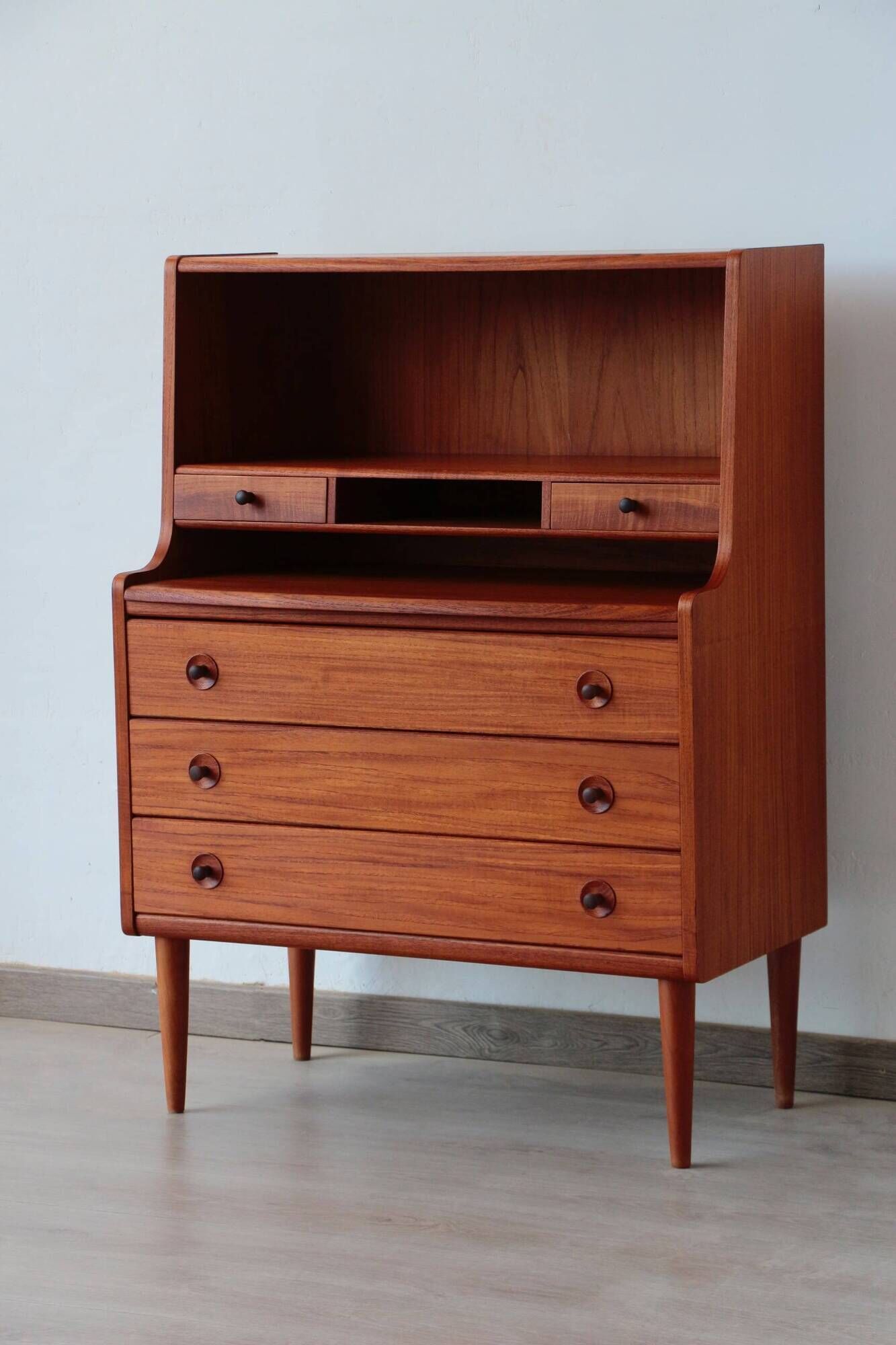 Secrétaire scandinave en teck - MSE Mobler 1960