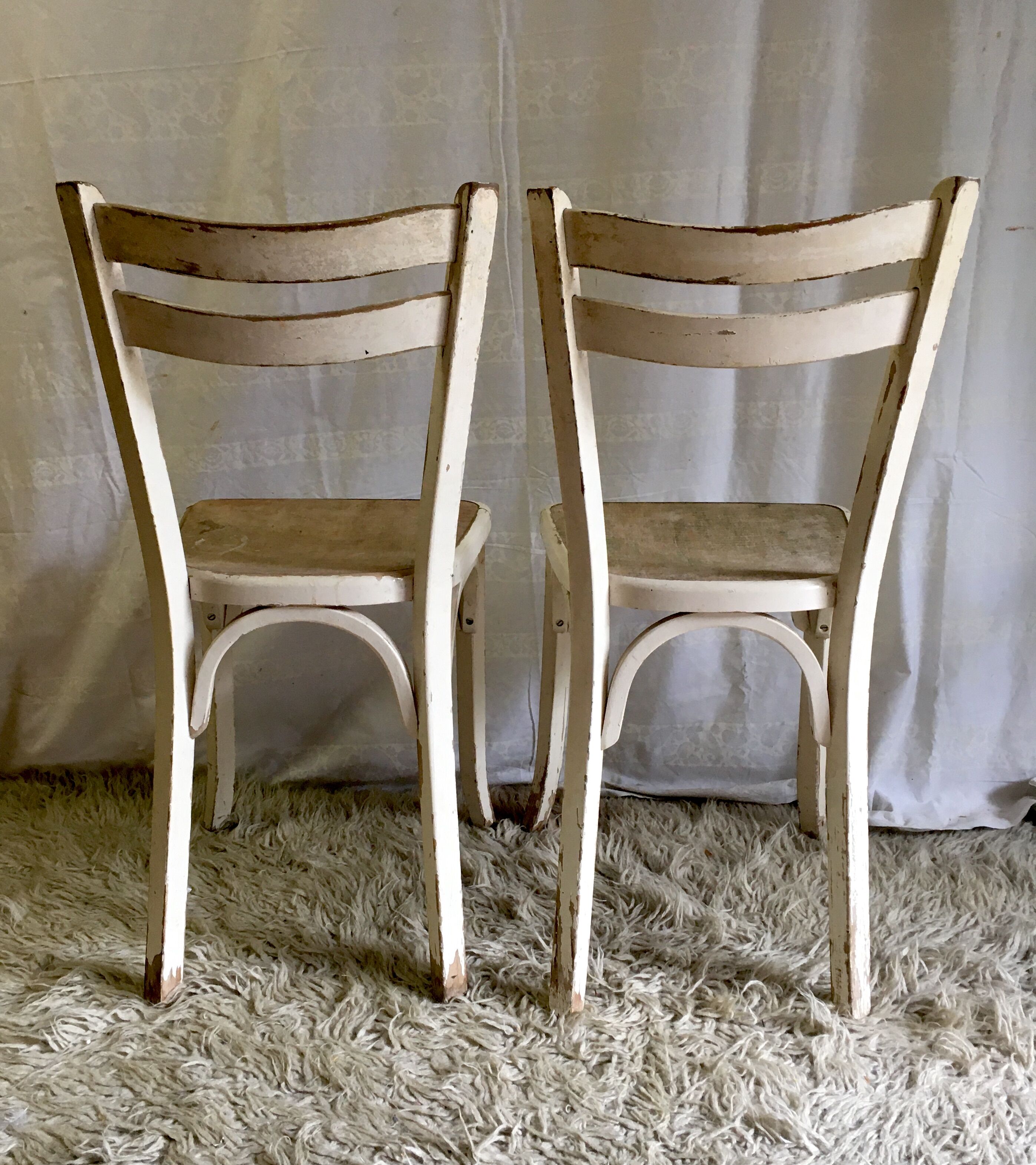 Pair of Baumann bistro chairs - 50s