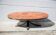 Jean Jaffeux coffee table, made of enamelled lava stone with a wrought iron structure, 60s.