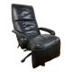 Jori black leather relax armchair from the 80s