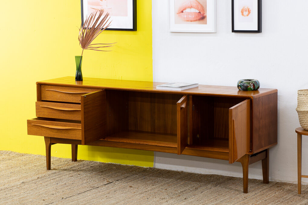 Vintage Scandinavian Enfilade – 192 cm