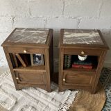 Pair of art deco style bedside tables