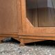 Art deco glass china cabinet in burr walnut 1930