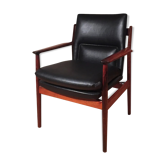 Arne Vodder rosewood office chair for Sibast 1950