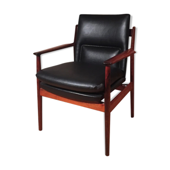 Arne Vodder rosewood office chair for Sibast 1950