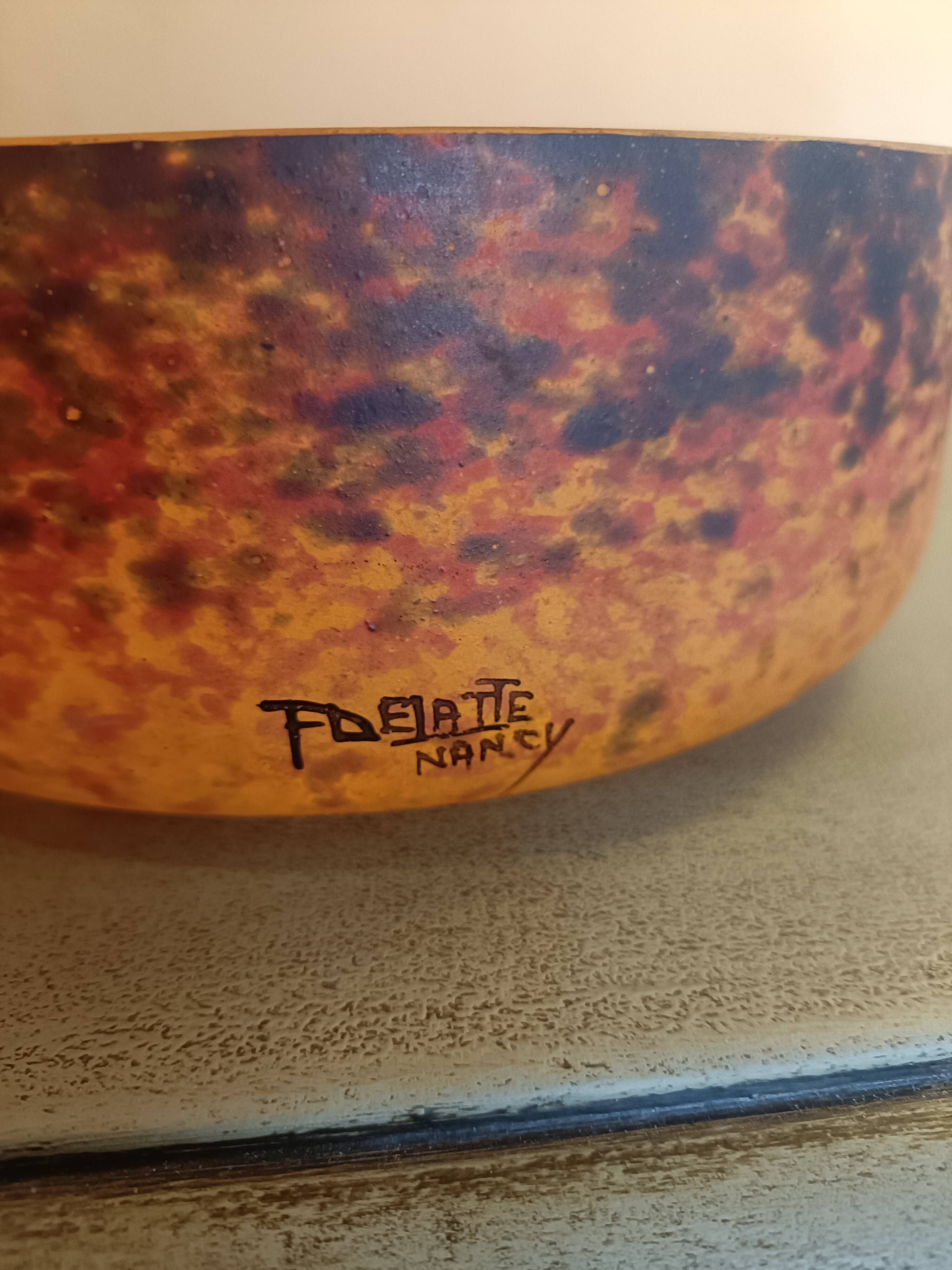 Delatte Nancy glass paste fruit bowl