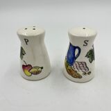 Salière et poivrier en céramique