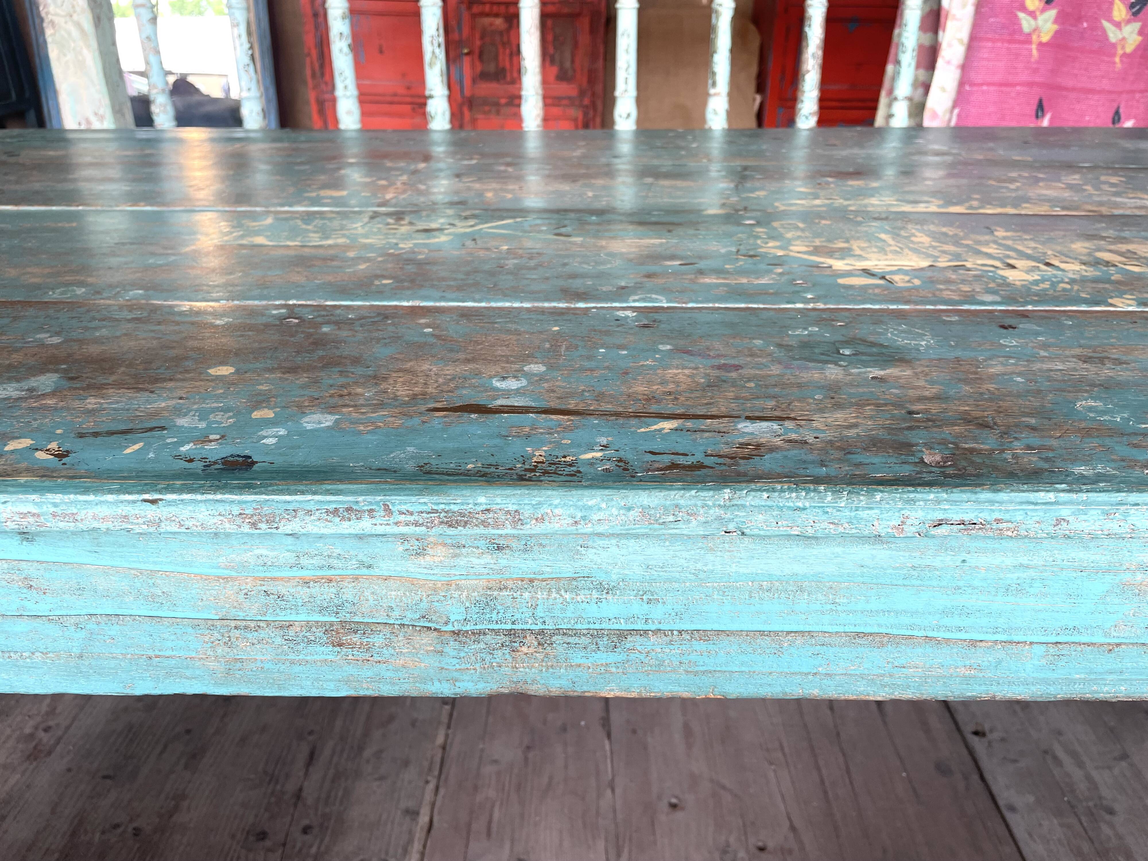 Large Indian teak coffee table