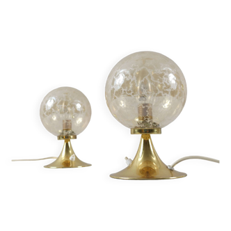 2 Space Age mushroom lamps/table lamps, Germany, 1970s