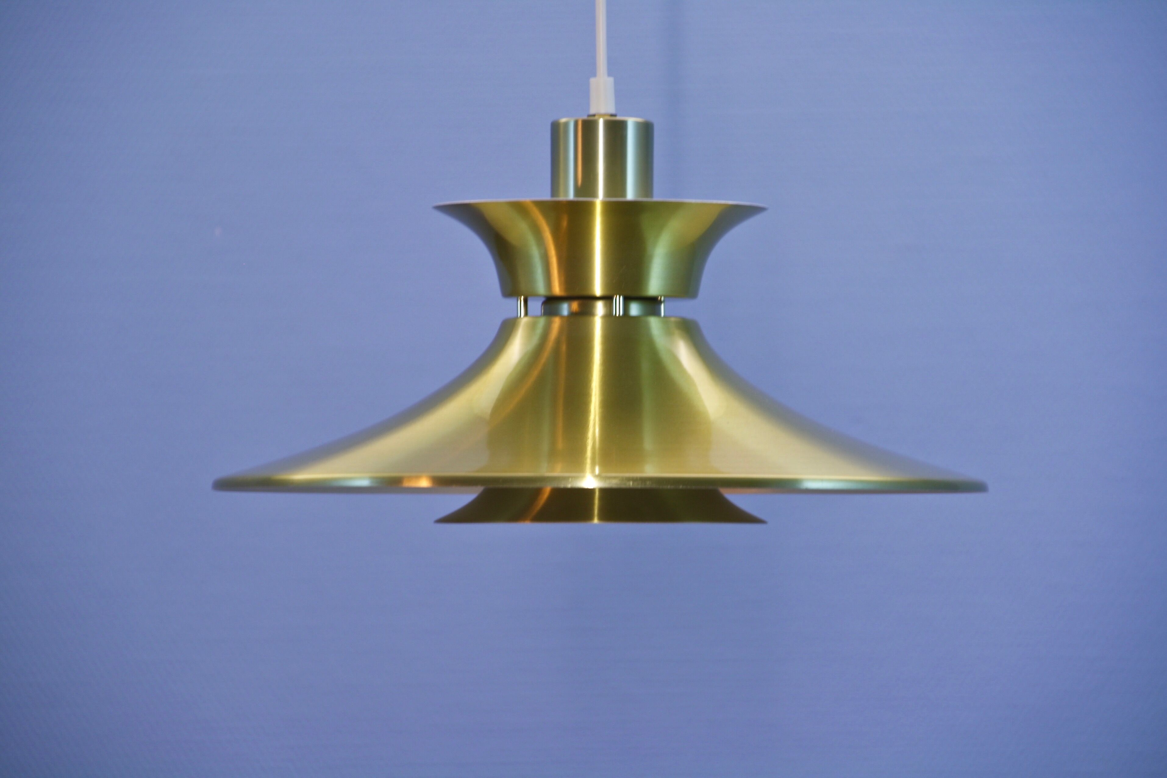 Danish hanging lamp in brass, 1970s