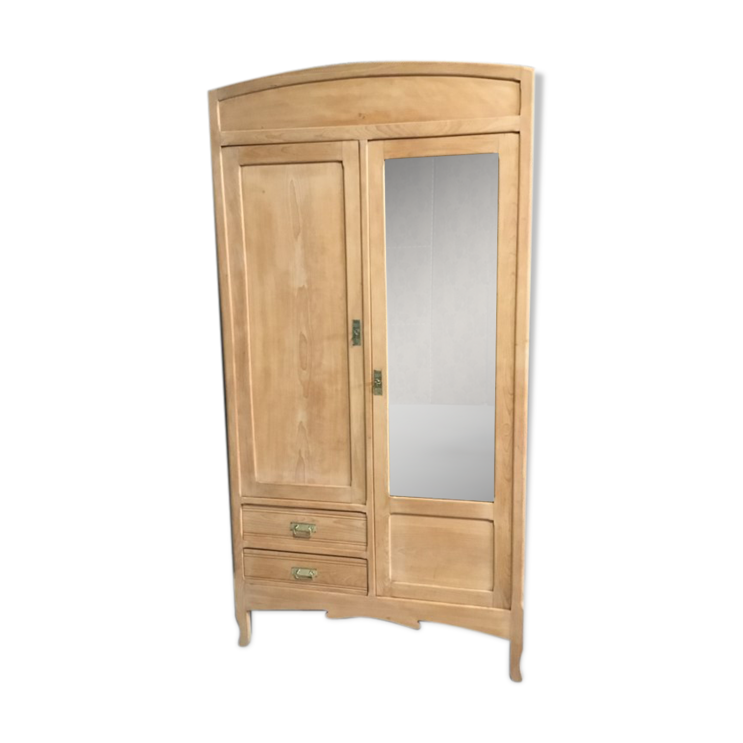 Raw wood hotel cabinet