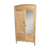Raw wood hotel cabinet