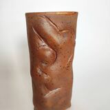 Stoneware vase signed Jacques Marchand