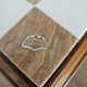 Onyx chess table on wooden stand