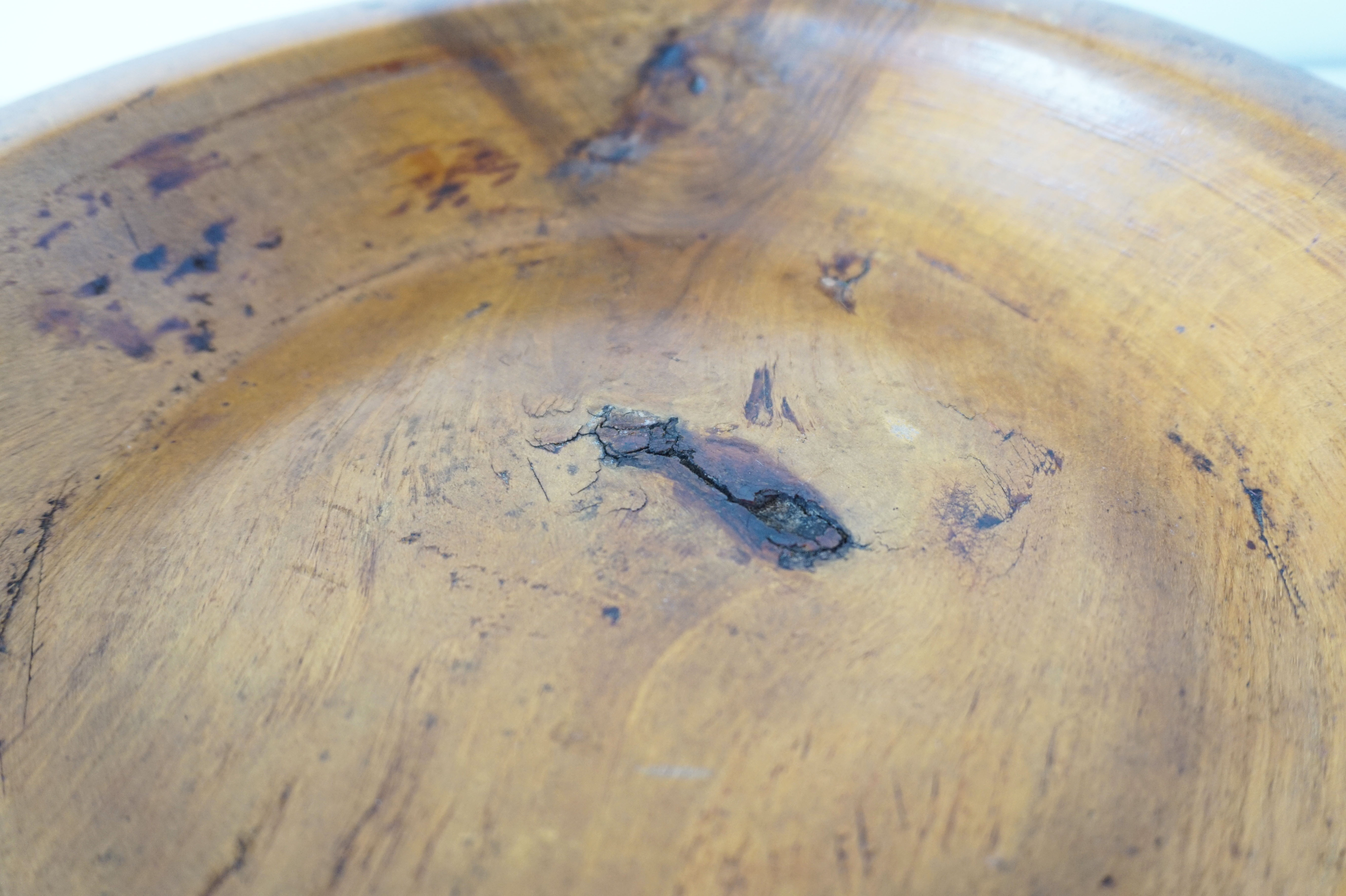 Brutalist solid wood dish