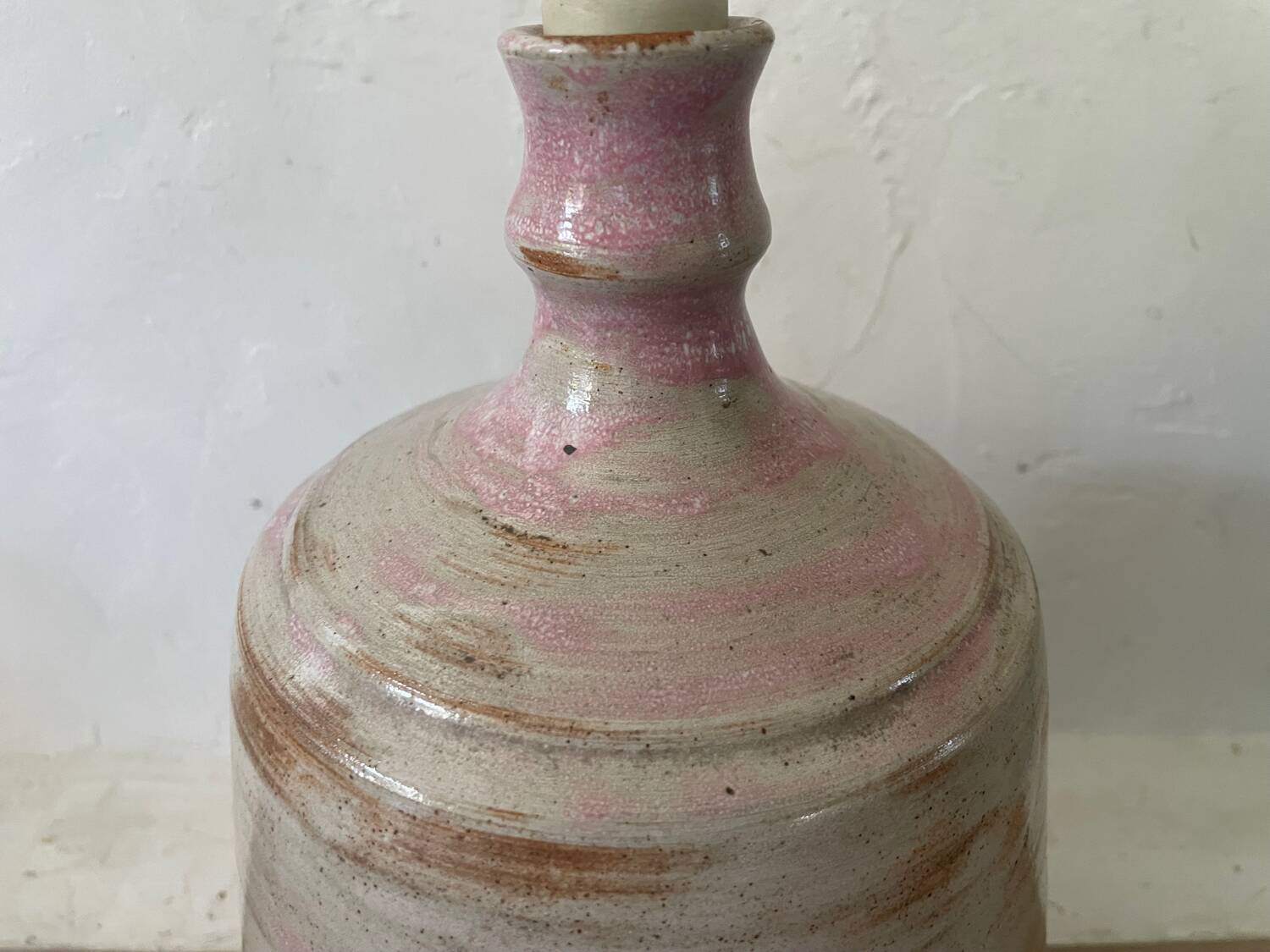 Vintage glazed ceramic lamp