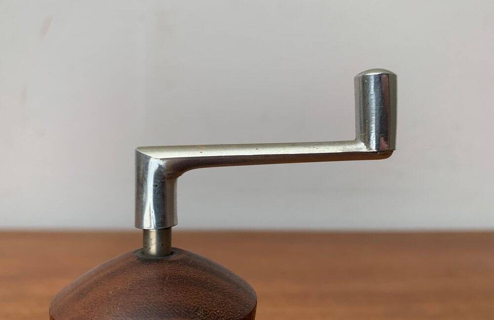 Mid-century teak pepper mill by Pede, 1960s.