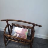Bamboo magazine rack