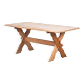 Table à manger en chêne vintage par Henning Kjærnulf, Danemark, années 1960.