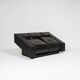 Obliqua two-seater leather sofa, Mario Botta, 1980s