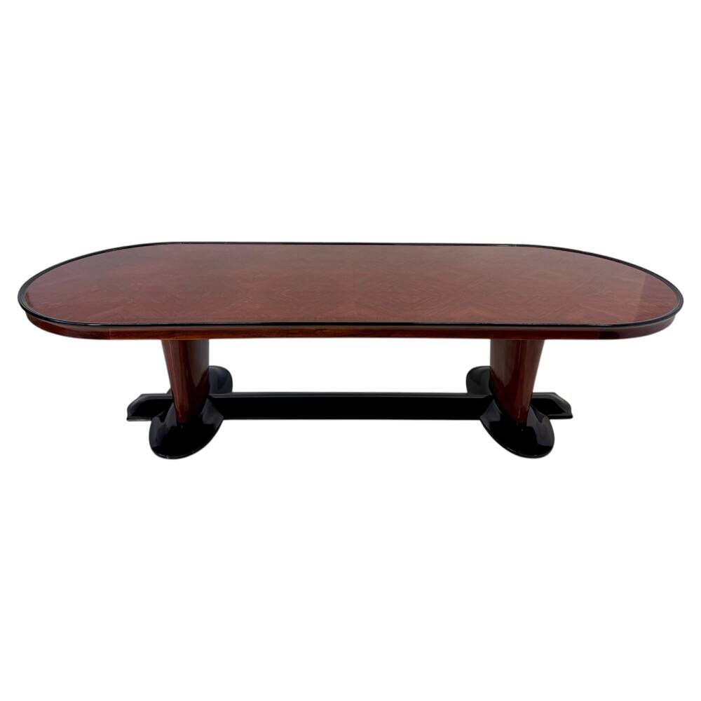 Italian Art Deco Dining and Conference Table, 1940s