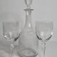 Classic Style Engraved Crystal Carafe and Glasses Set