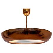 Pair of Bauhaus / Functionalist Copper Pendants UFO by Napako, 1940s