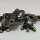 Vintage glazed ceramic tree frog