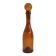 Amber bottle in bubbled blown glass, signed Biot – France, vintage 1970s