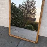Miroir en rotin 1960