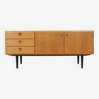 Buffet en frêne, design danois, années 1970, designer : Svend Langkilde