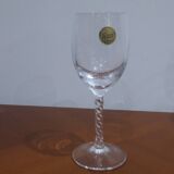 Very Beautiful Box of 6 Fleury Port or Aperitif Glasses in Arques Crystal