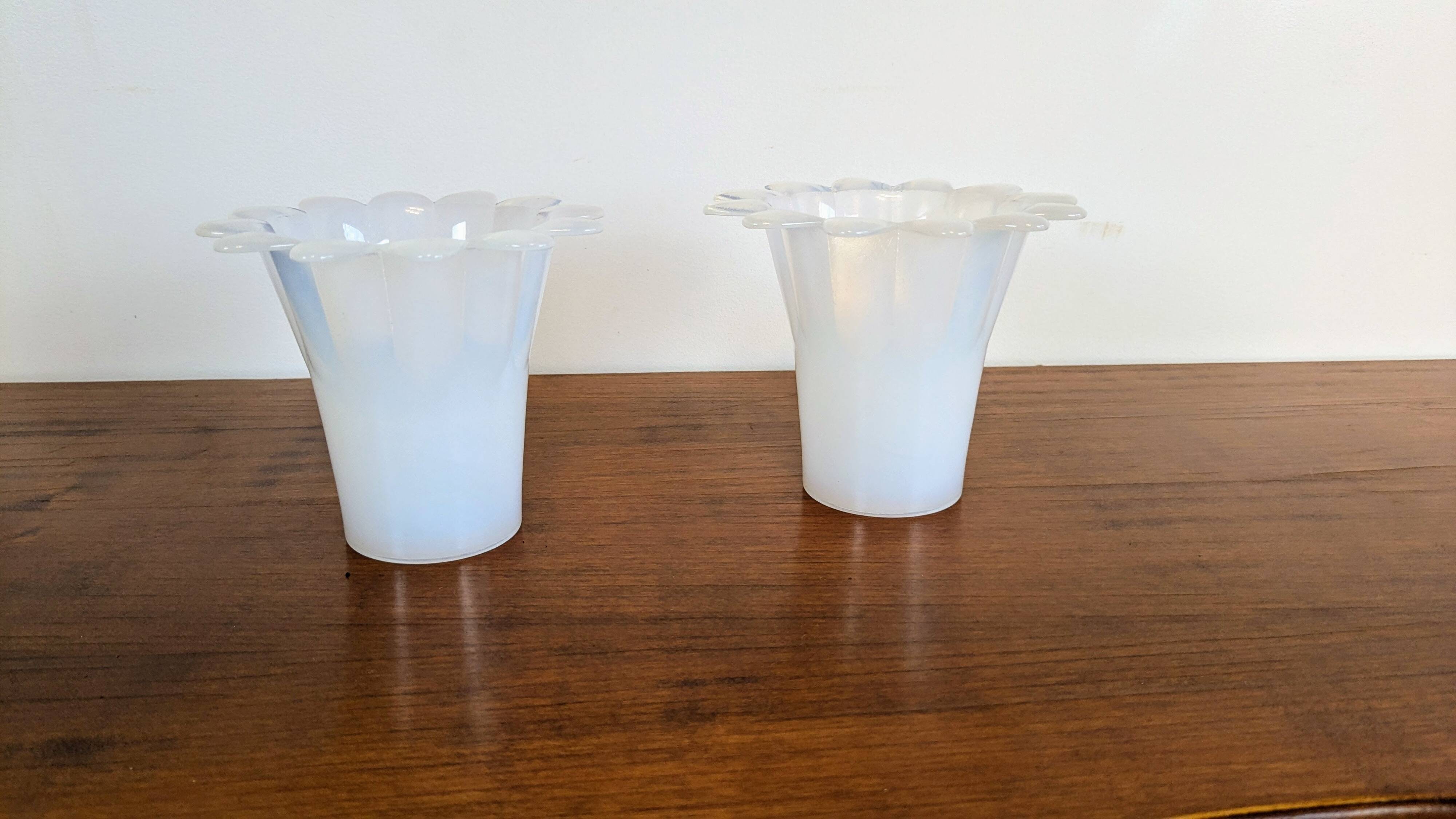 Pair of Vianne glass tealight holders