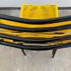 4 yellow scoubidou chairs, 1950